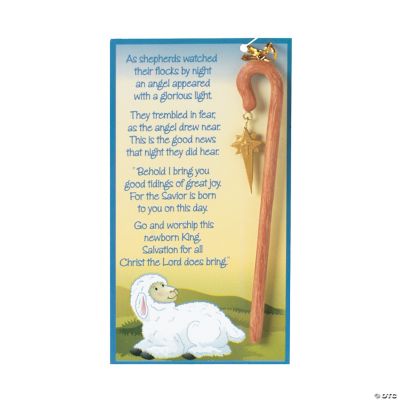 Shepherd Staff Ornaments On Card