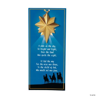 Guiding Star Ornaments On Wise Men Story Cards