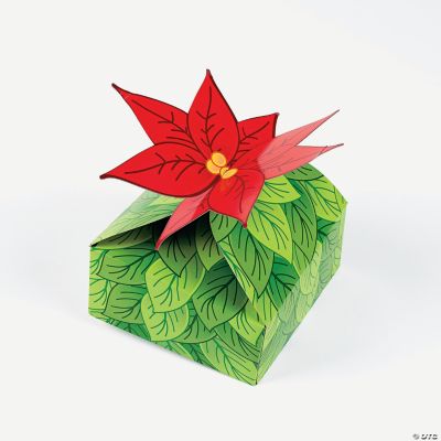 3D Poinsettia Gift Boxes