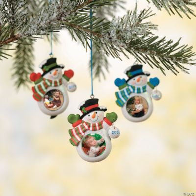 “2009” Snowman Photo Frame Ornaments