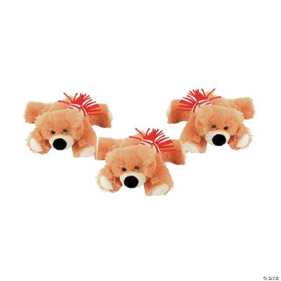 Plush Holiday Bears With Scarf