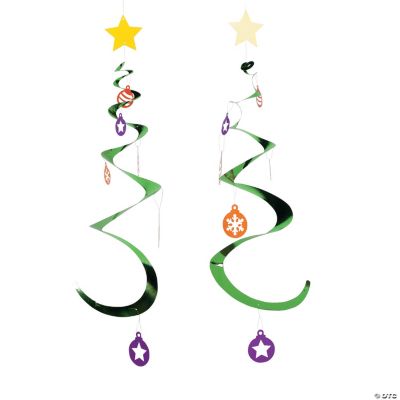 Christmas Tree Dangling Spirals