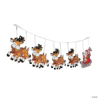 Santa's Sleigh Ceiling Decoration