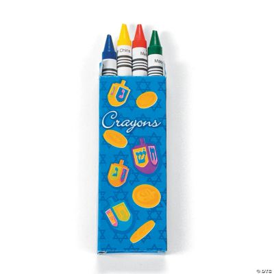 Bright Hanukkah Crayons