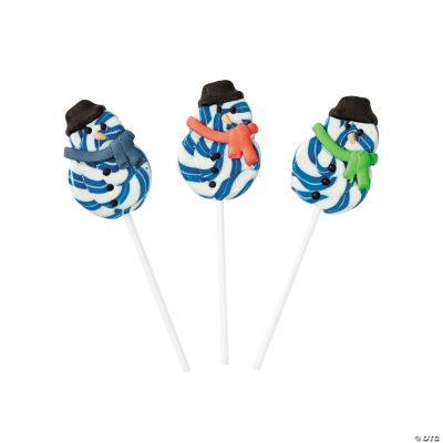 Snowman Frosted Swirl Pops
