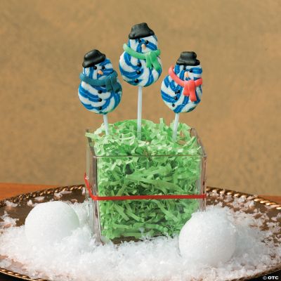 Snowman Frosted Swirl Pops