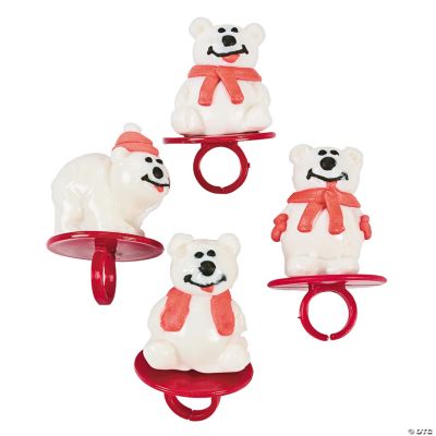 Polar Bear Frosted Ring Pops