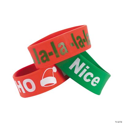 Holiday Sayings Big Band Bracelets