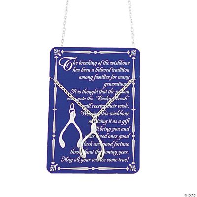 Wishbone Necklaces With Card