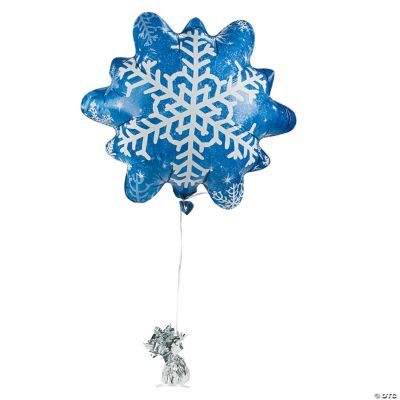 Snowflake-Shaped Mylar Balloon