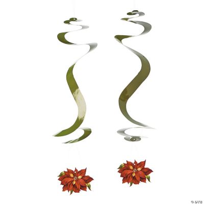 Poinsettia Dangling Swirls