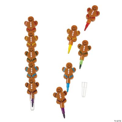 Stackable Gingerbread Crayons