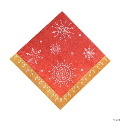 Red & White Reindeer Luncheon Napkins