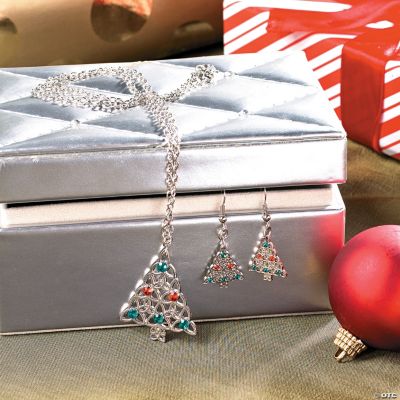 Celtic Christmas Tree Necklace & Earrings