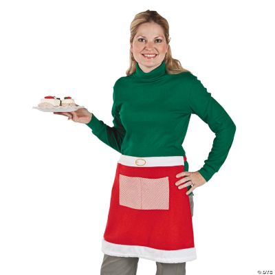 Mrs. Claus Adult Waist Apron