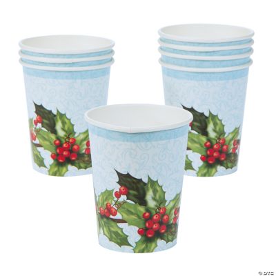 Cardinal & Holly Cups