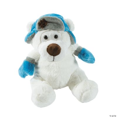 Plush Polar Bear With Hat