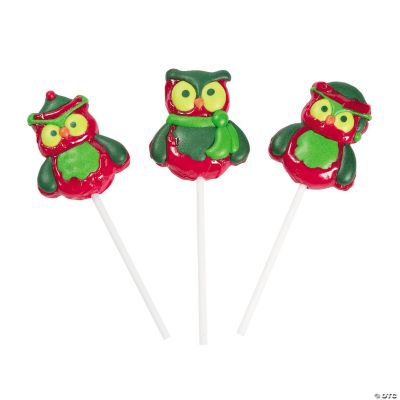 Christmas Owls Character Suckers