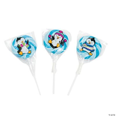 Winter Penguin Swirl Pops