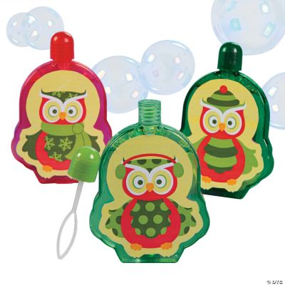 Christmas Owl Bubble Bottles