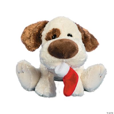 Plush Dog With Stocking