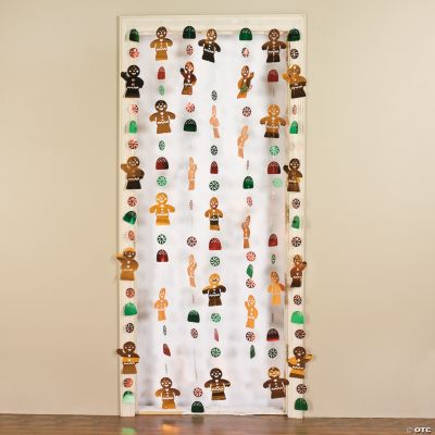 Foil Gingerbread Door Curtain