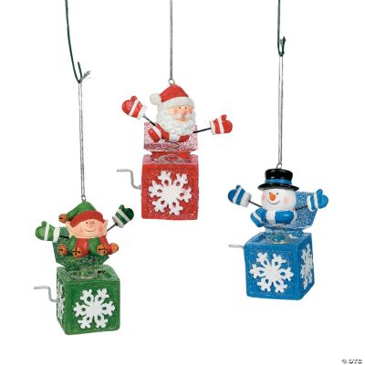 Jack-In-The-Box Character Ornaments