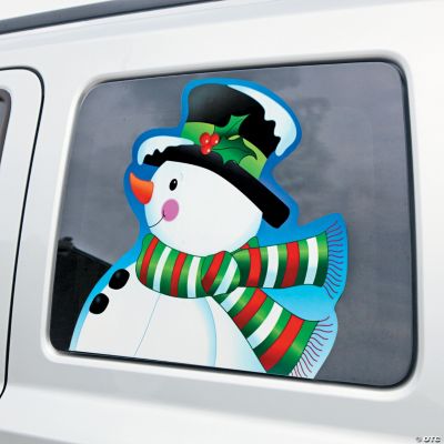 Snowman Head Car Cling