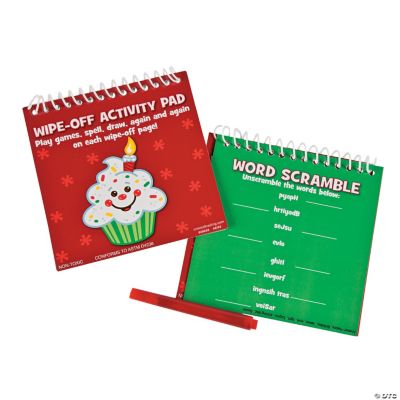 “Happy Birthday Jesus!” Wipe-Off Activity Pads