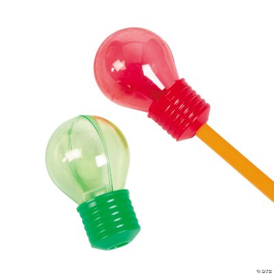 Christmas Lightbulb-Shaped Pencil Sharpeners