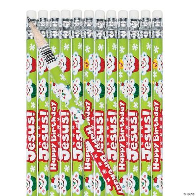 “Happy Birthday Jesus!” Cupcake Pencils