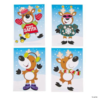 Make-A-Reindeer Sticker Scenes
