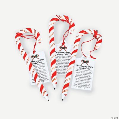 Religious Candy Cane Pens With Card