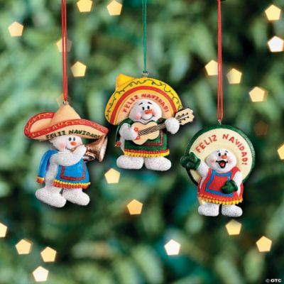 “Feliz Navidad!” Snowmen Ornaments