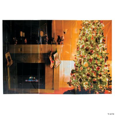 Traditional Christmas Backdrop Banner