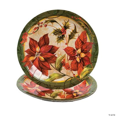 Poinsettia Dinner Plates