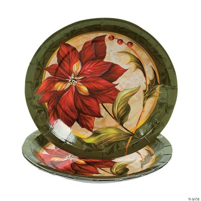 Poinsettia Dessert Plates