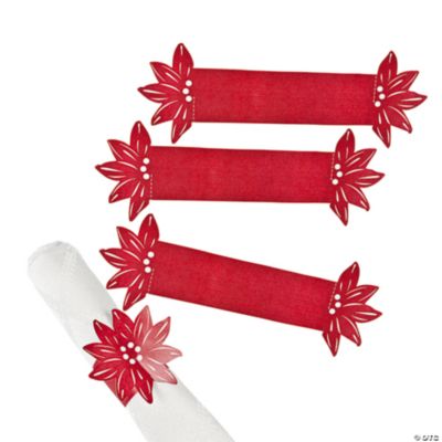 Poinsettia Napkin Rings