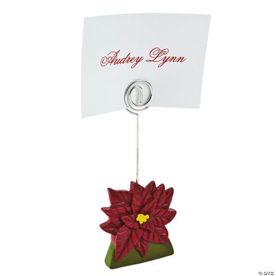 Poinsettia Place Card Holders