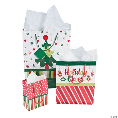 Bright Christmas Gift Bag Assortment