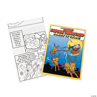 “Night Before Christmas” Comic Coloring Books