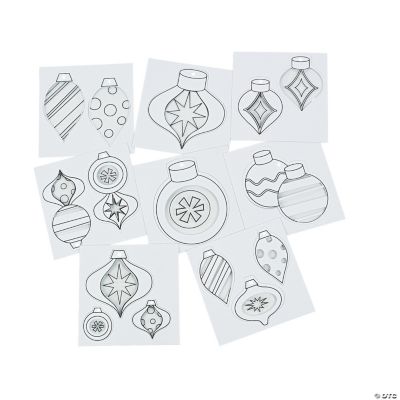 Ornament Fun Coloring Sheets