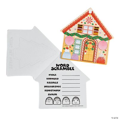 Gingerbread House Die Cut Activity Pads