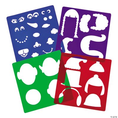 Funny Face Holiday Character Stencils