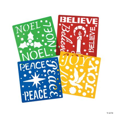 Holiday Word Stencils