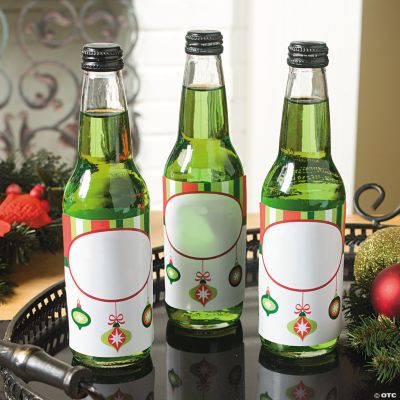 Christmas Ornament Bottle Labels