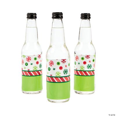 Holiday Patterns Bottle Labels