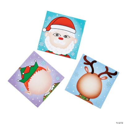 Christmas Character Face Coloring Sheets