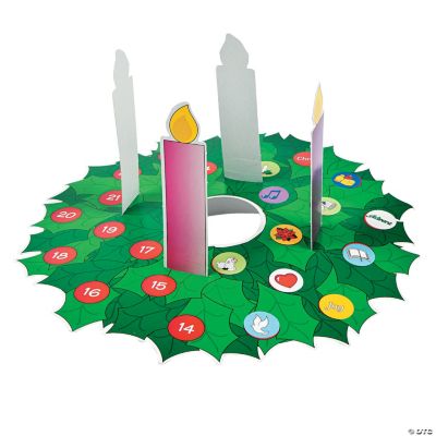 Pop-Up Advent Wreath Sticker Scenes