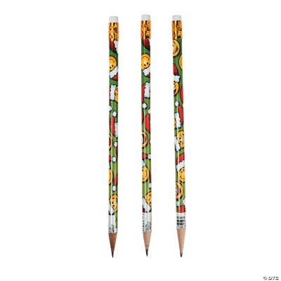 Christmas Smile Face Pencils
